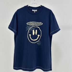 GANNI Light Jersey Fitted T-Shirt size M